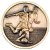 Football Players Medallion | Antique Gold | 70mm - MP301AG