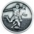 Football Players Medallion | Antique Silver | 70mm - MP301AS