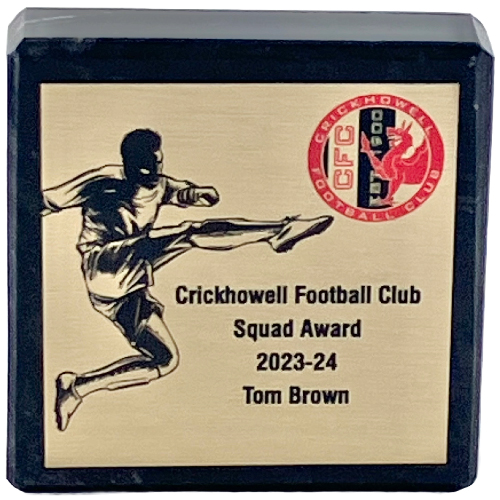 Tower Trophies Marble Football Squad Award | Power Shot | 75 x 75mm