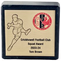 Tower Trophies Marble Football Squad Award | Striker | 75 x 75mm