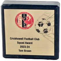 Tower Trophies Marble Football Squad Award | Back of the Net | 75 x 75mm