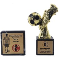 Tower Trophies Marble Football Squad Award | Back of the Net | 75 x 75mm