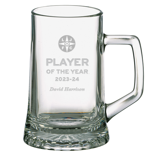 Shire County Engraved Crystal | Everyday Elegance Player of the Year Tankard 55cl | Gift Box