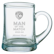 Shire County Engraved Crystal | Handmade Cask Ale Tankard 65cl | Man of the Match | Gift Box