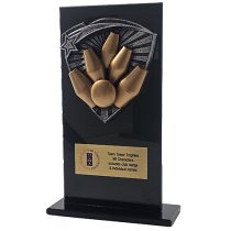 Jet Glass Shield Skittles Trophy | 160mm | G25