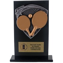 Jet Glass Shield Table Tennis Trophy | 140mm | G25