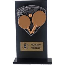 Jet Glass Shield Table Tennis Trophy | 160mm | G25