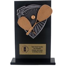 Jet Glass Shield Squash Trophy | 140mm | G25