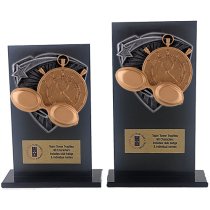 Jet Glass Shield Swimming Trophy | 140mm | G25