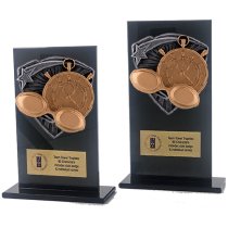 Jet Glass Shield Swimming Trophy | 160mm | G25