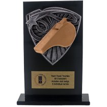 Jet Glass Shield Referee Trophy | 140mm | G25