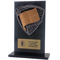 Jet Glass Shield Linesman Trophy | 140mm | G25