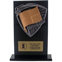 Jet Glass Shield Linesman Trophy | 140mm | G25