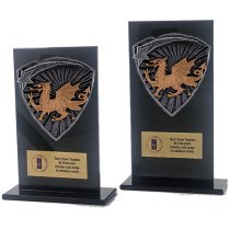 Jet Glass Shield Welsh Trophy | 140mm | G25