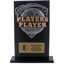 Jet Glass Shield Football Players Player Trophy | 140mm | G25