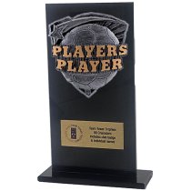 Jet Glass Shield Football Players Player Trophy | 160mm | G25