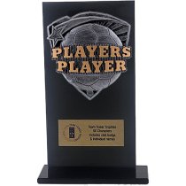 Jet Glass Shield Football Players Player Trophy | 160mm | G25