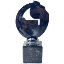 Chunkie Black Knight Football Squad Trophy | Black & Gold | 155mm