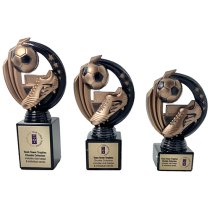 Chunkie Black Knight Football Squad Trophy | Black & Gold | 175mm