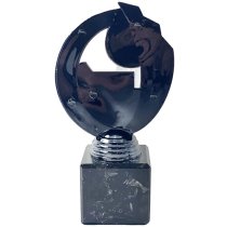 Chunkie Black Knight Football Squad Trophy | Black & Gold | 200mm