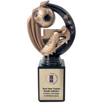 Chunkie Black Knight Football Squad Trophy | Black & Gold | 200mm