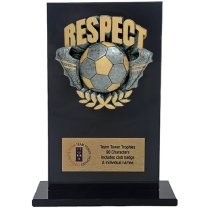 Jet Glass Euphoria Hero Respect Football Trophy | 140mm | G25