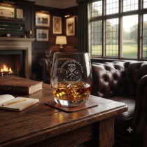 Shire County Crystal Malt Tumbler | Club Logo | Gift Carton