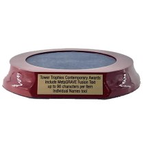 Wood Display Base | 76mm Recess | MetaGRAVE Plate