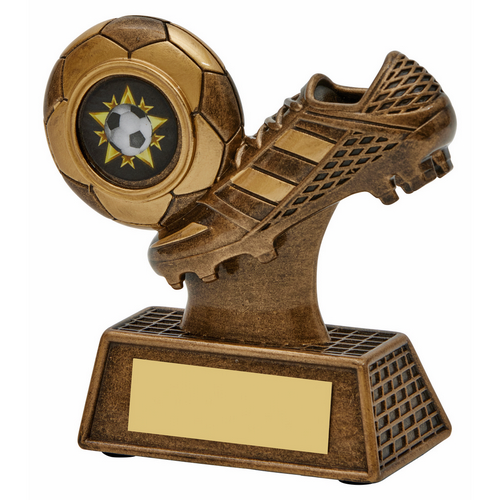 Cage Football Boot & Ball Trophy | 100mm