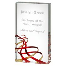 Red Ribbon Crystal Award | 140mm