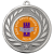 Personalised Medal | Silver | 50mm | Embossed Wreath | Features Your Badge - M9459.02.PC