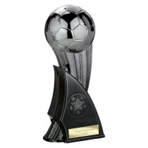 Firestorm Football Trophy | Heavyweight | 160mm | Black & Silver
