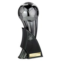 Firestorm Football Trophy | Heavyweight | 240mm | Black & Silver