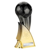 Firestorm Football Trophy | Heavyweight | 160mm | Black & Gold