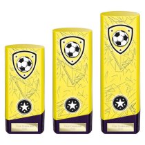 Prime Heavyweight Football Trophy | 220mm | Yellow