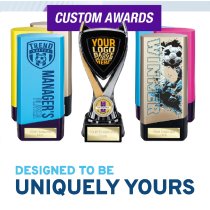 Prime Heavyweight Football Trophy | 160mm | Blue