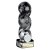 Hat-trick Strike Football Trophy | 160mm | Black & Silver - PA25006A