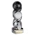 Hat-trick Strike Football Trophy | 220mm | Black & Silver - PA25006C