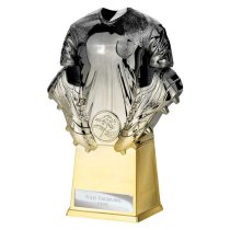 Invincible Football Shirt Trophy | Heavyweight | 190mm | Black & Gold