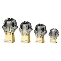 Invincible Football Shirt Trophy | Heavyweight | 220mm | Black & Gold