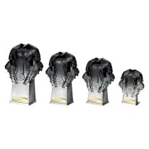 Invincible Football Shirt Trophy | 120mm | Black & Silver