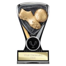 Wolverine Boot & Ball Football Trophy Plaque | 130mm | Black & Gold