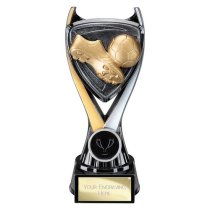 Wolverine Boot & Ball Football Trophy | 180mm | Black & Gold