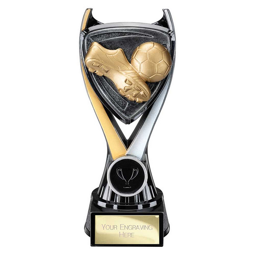 Wolverine Boot & Ball Football Trophy | 180mm | Black & Gold