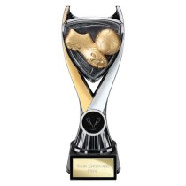 Wolverine Boot & Ball Football Trophy | 200mm | Black & Gold