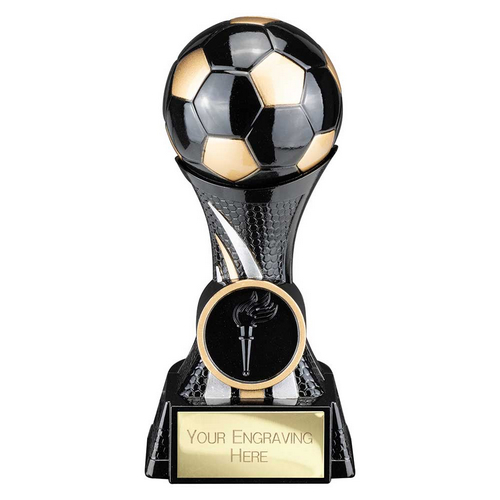 Attack Strike Football Trophy | 130mm | Black & Gold