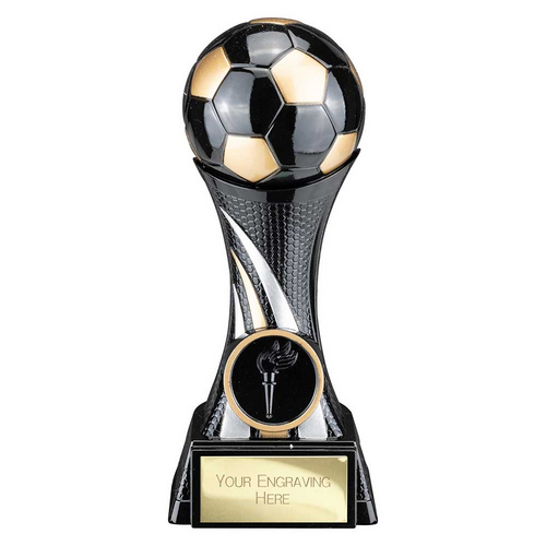 Attack Strike Football Trophy | 160mm | Black & Gold
