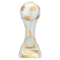 Attack Strike Football Trophy | 160mm | White & Gold