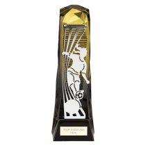 Shard Female Football Trophy | 230mm | Black & Gold