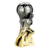 Trailblazer Male Football Trophy | Heavyweight | 230mm | Black & Gold